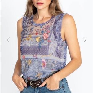 Johnny Was Nicola Mesh Top